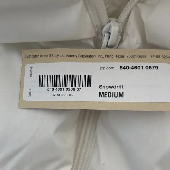 Arizona Jean Co. White Puffer Jacket with Removable Faux Fur Hood - Picture 6 of 6